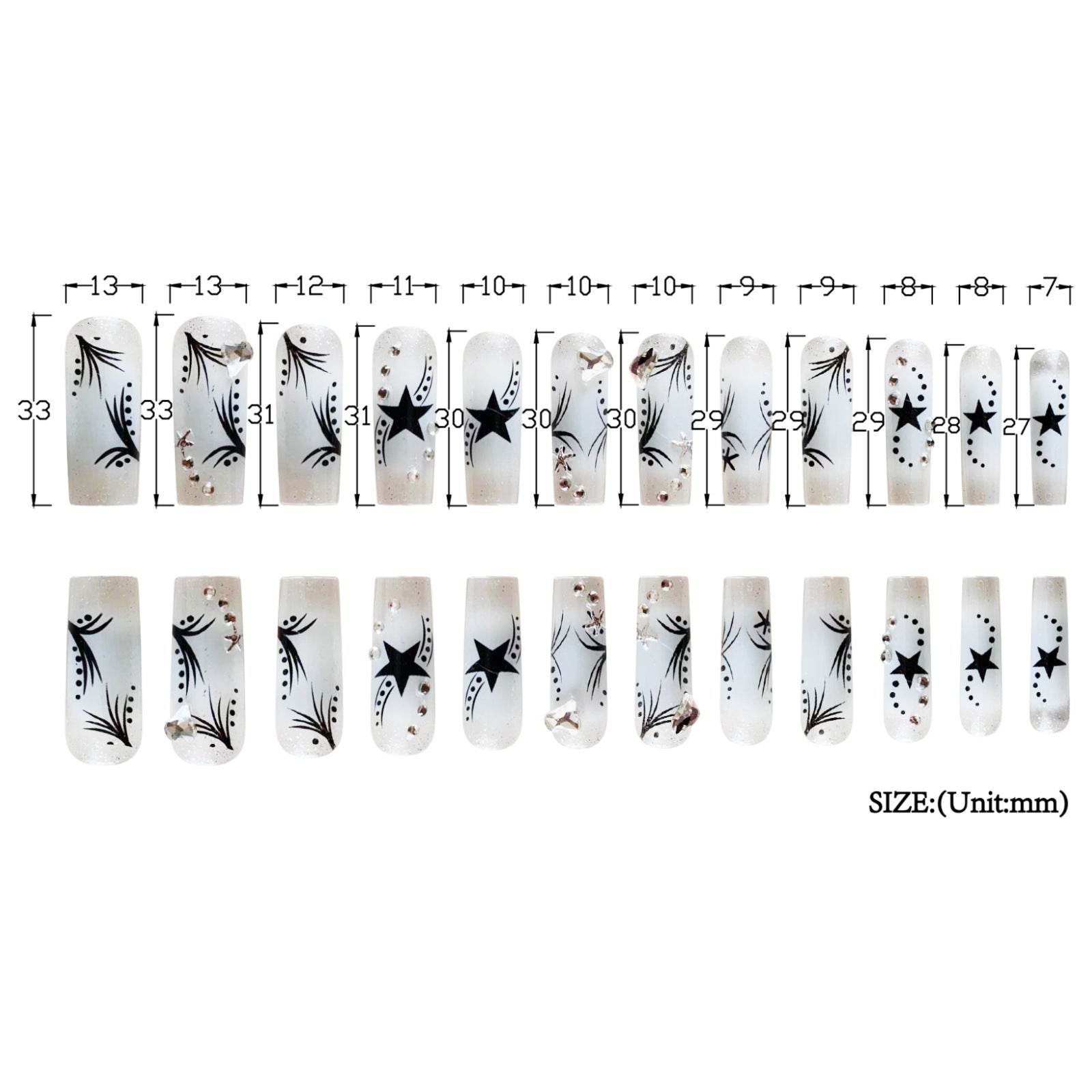 Women's Fashion Rhinestone Patch Nails - Glamorous Nail Decorations 2025 - Buy Center