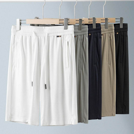 Buycenter Men's Mulberry Silk Straight Shorts - Cool & Skin-Friendly - Buy Center