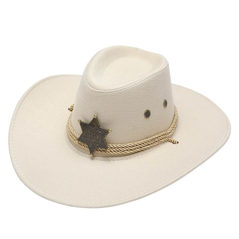 American Trend Cowboy Hat - Three Ropes, Sun Protection & Breathable Design - Buy Center