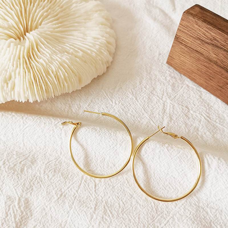 South Korean Style Exaggerated Geometric Earrings - Trendy Modern Design - Buy Center