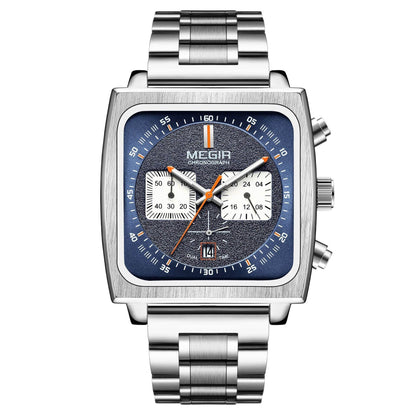 Buycenter Men's Waterproof Luminous Calendar Square Watch - Stylish & Functional - Buy Center