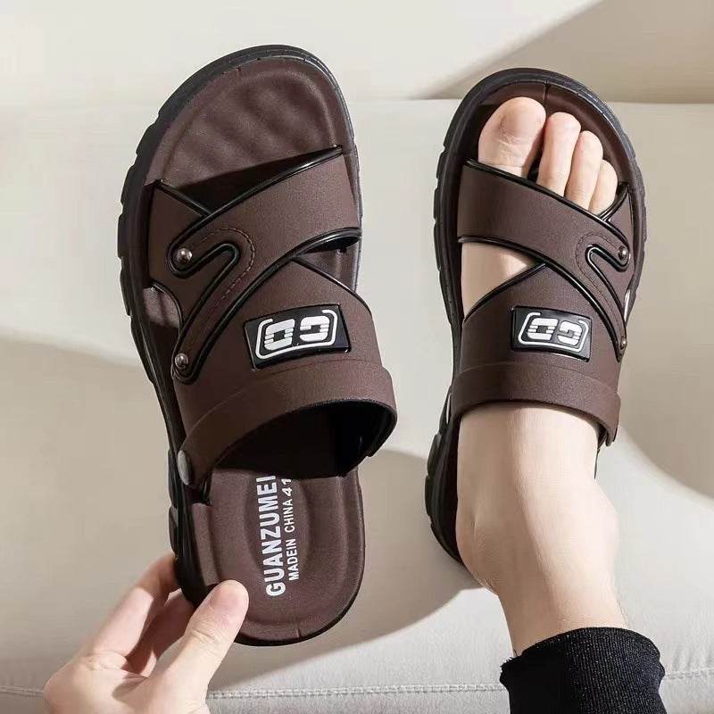 Men's Non-Slip Beach Sandals - Stylish Platform Design for Summer Fun - Buy Center