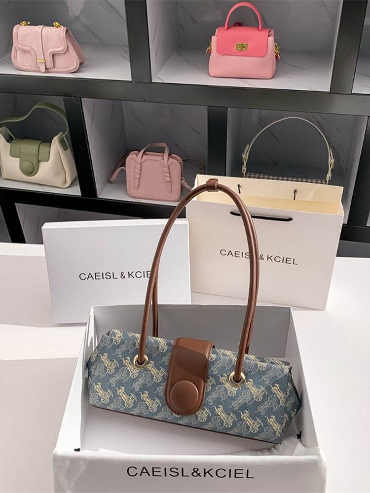 Buycenter Women's Horse-drawn Tram Style Shoulder Handbag - All-match Design - Buy Center