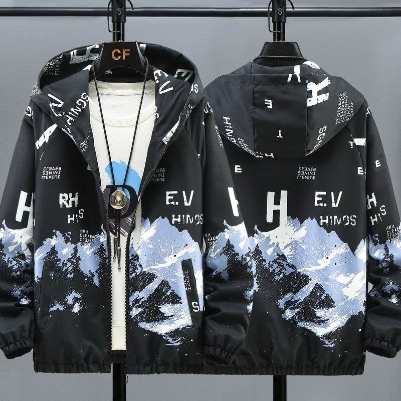 Buycenter Hooded Casual Men's Jacket - Trendy Striped Design in 2025 - Buy Center