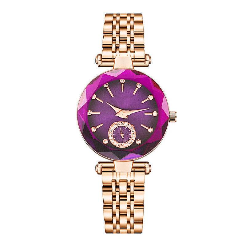 Buycenter Women's Simple Cut Quartz Watch - Stylish Steel Band Design - Buy Center