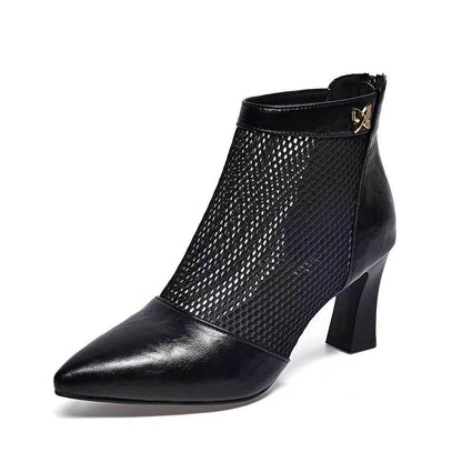 Buycenter Hollow Booties for Women - Stylish Pointed Toe Sandals - Buy Center