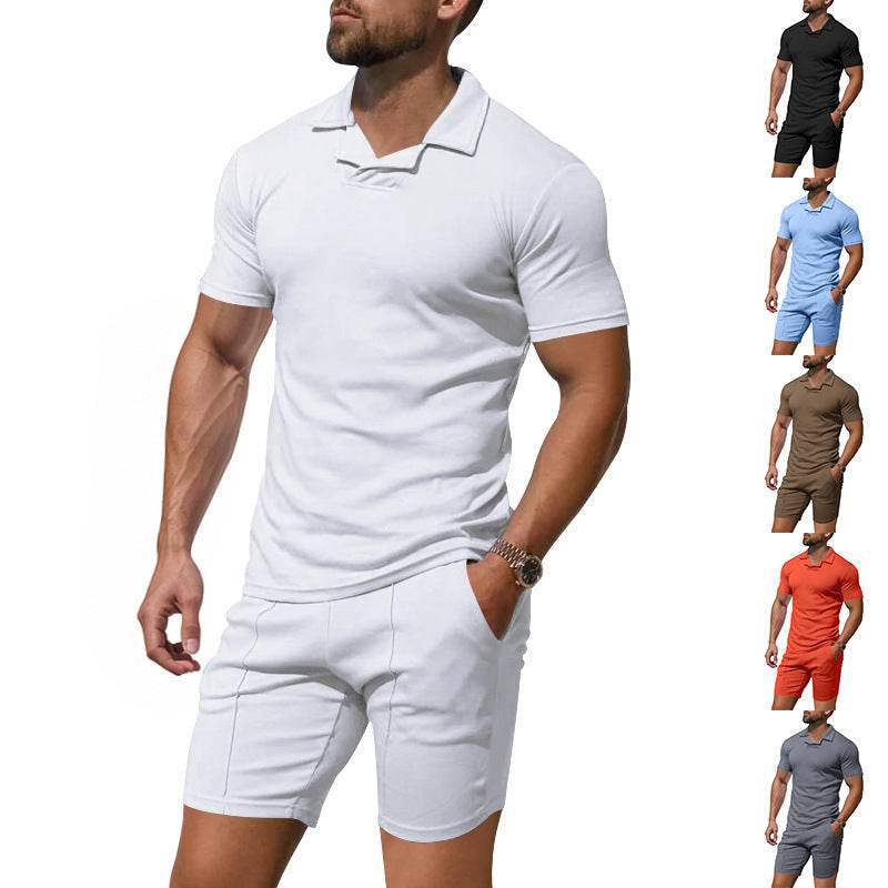 Buycenter Men's Slim Fit Casual Shirt & Shorts - Quick-Drying Outfit - Buy Center