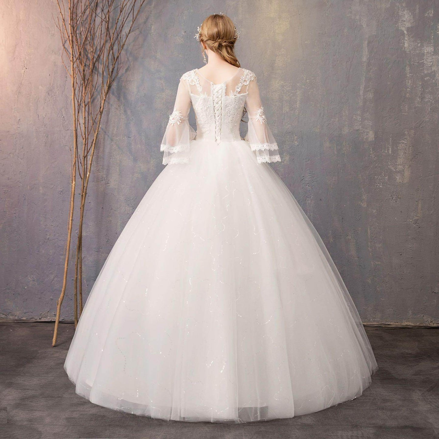 Elegant White Wedding Dress for Ages 40-49 - Premium Bridal Ball Gown 2025 - Buy Center