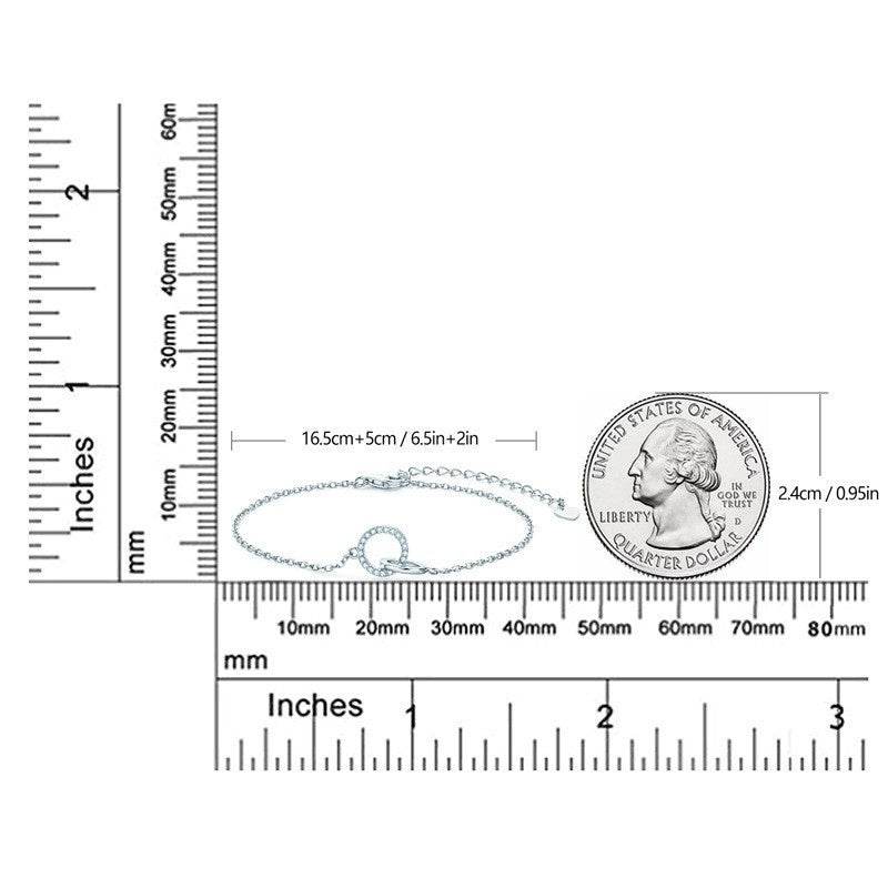 Buy Center Classic Moissanite Bracelet - Elegant 925 Silver Four-Claw Design - Buy Center