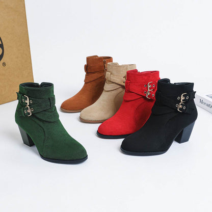 Stylish Women's Suede Ankle Boots - Comfortable & Elegant Fashion 2025 - Buy Center