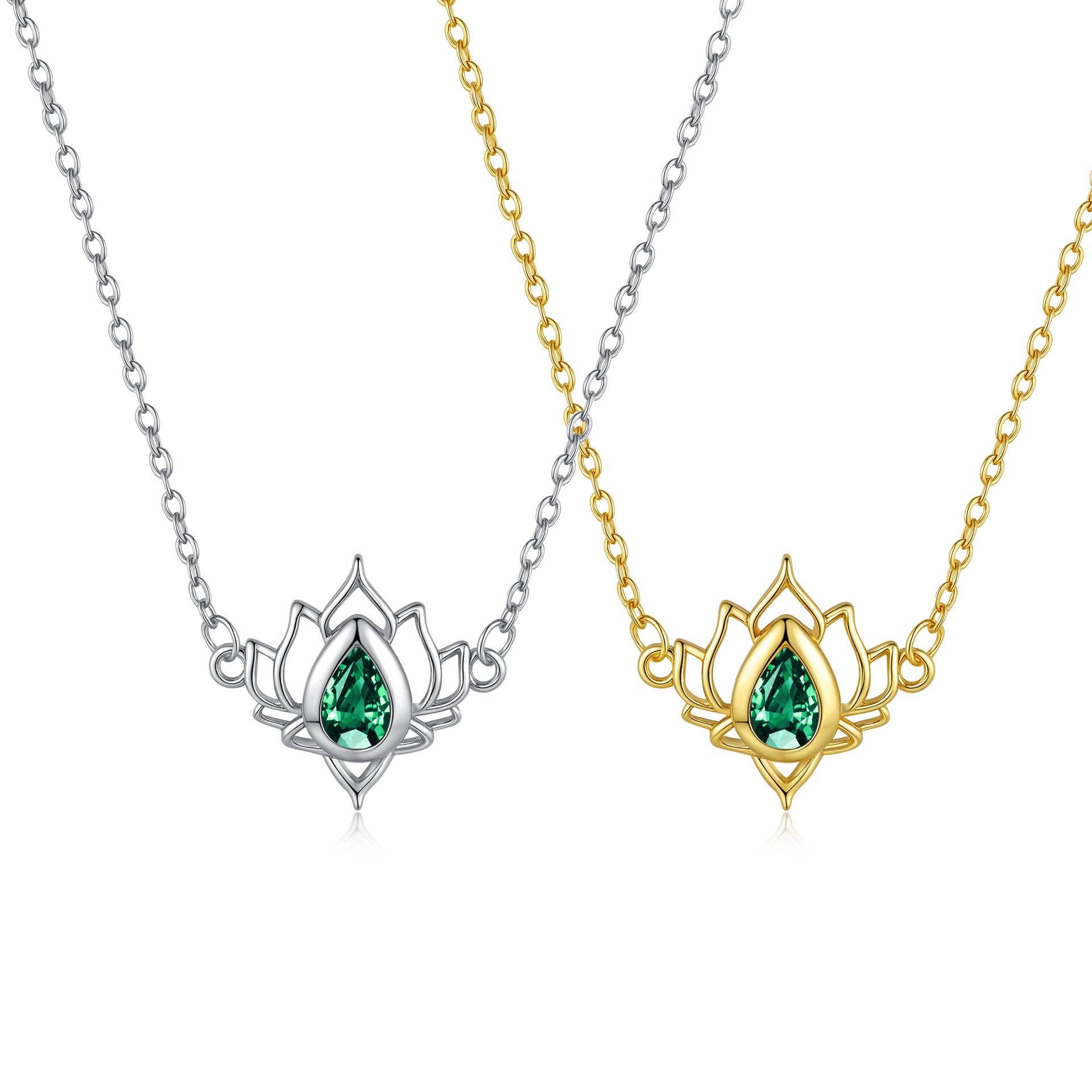 Buy Center Vintage Lotus Necklace for Women - Hollowed-out Copper Design - Buy Center