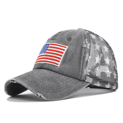 Buycenter American Flag Embroidered Cap - Adjustable Baseball Hat - Buy Center