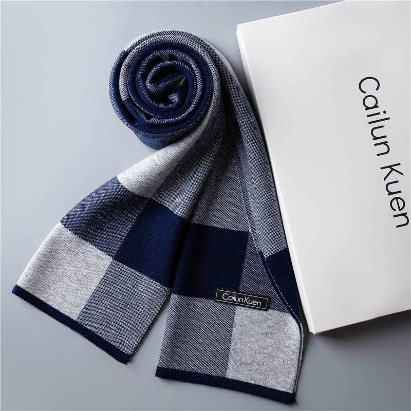 Trendy Warm Knitted Bib Scarf - Premium Wool for Stylish Winter Comfort - Buy Center