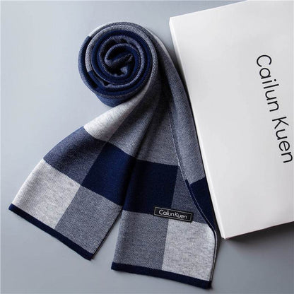 Trendy Warm Knitted Bib Scarf - Premium Wool for Stylish Winter Comfort - Buy Center