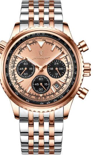 Men's Waterproof Luminous Quartz Watch - Multi-Function & Stylish Design - Buy Center