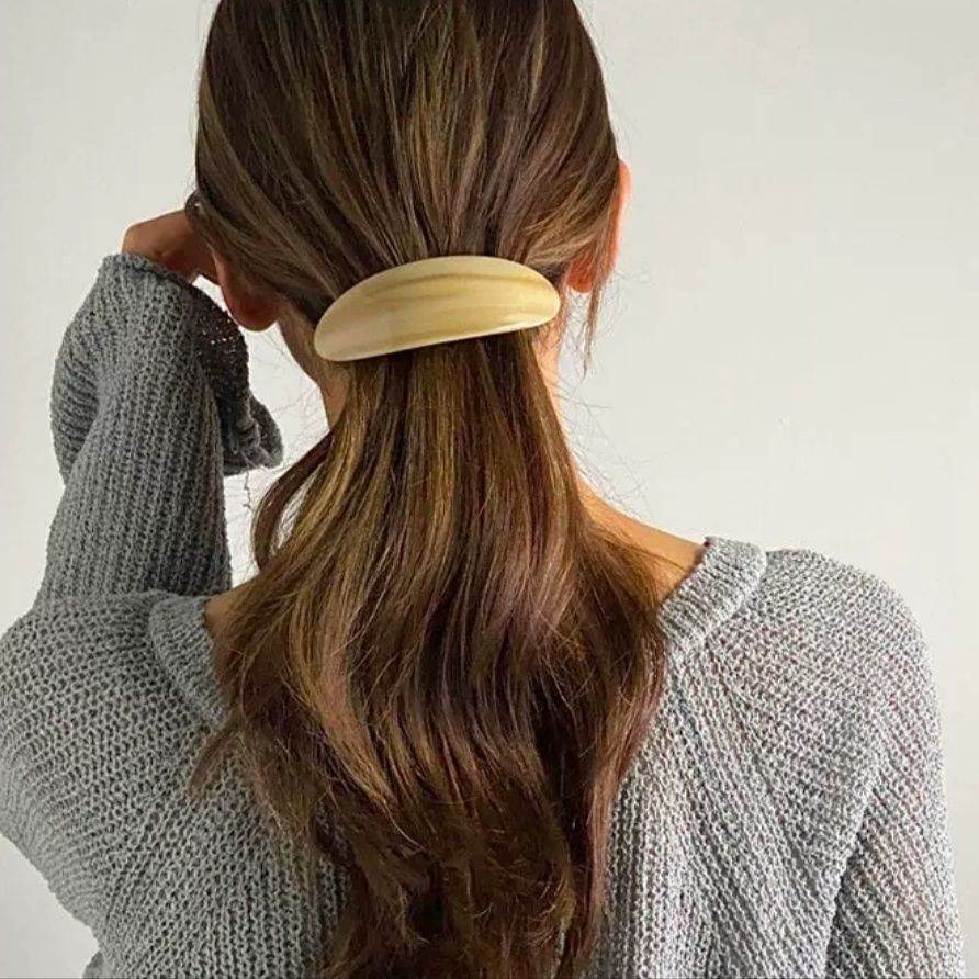 Oval Half-Tie Hair Clips - Durable & Stylish Accessories for Every Look - Buy Center