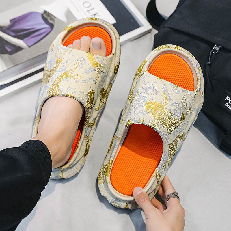 Men's Casual Non-Slip Slippers - Comfortable Home Footwear for Elders - Buy Center