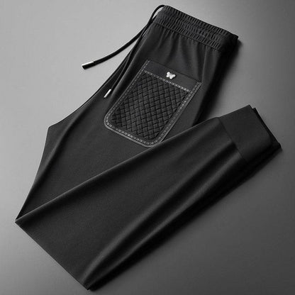 Light Luxury Ankle-Tied Sweatpants - Stylish Embroidered Casual Comfort - Buy Center