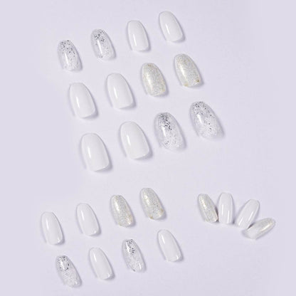 Ice Glitter Ballet Nail Art Stickers - 24-Piece Elegant Set for Stylish Designs - Buy Center
