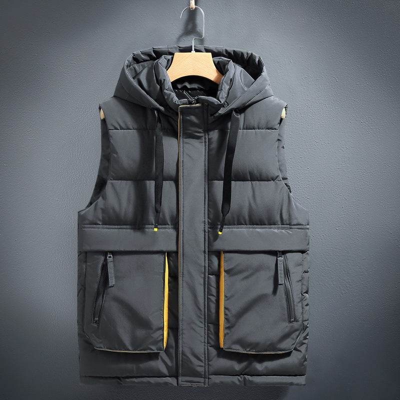 Trendy Thickened Fleece-lined Waistcoat - Stylish Winter Cotton Vest - Buy Center