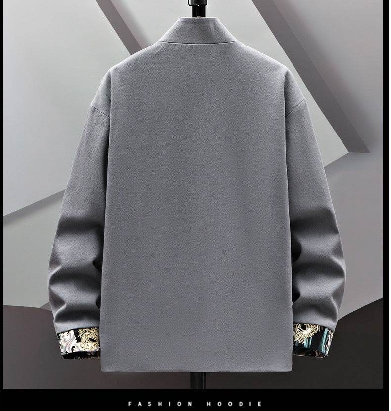 Buycenter Embroidered Chinese Coat - Stylish Buckle Design in Various Colors - Buy Center