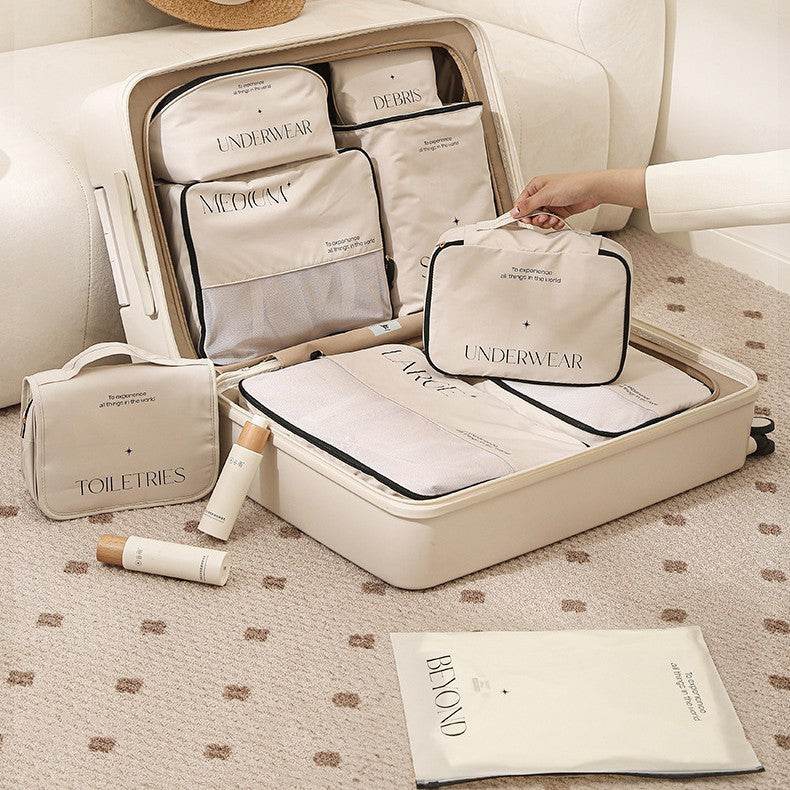 Trendy Travel Storage Bag Set - 5 to 8-Piece Packing for Clothing - Buy Center