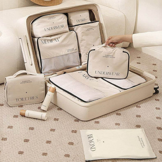 Trendy Travel Storage Bag Set - 5 to 8-Piece Packing for Clothing - Buy Center
