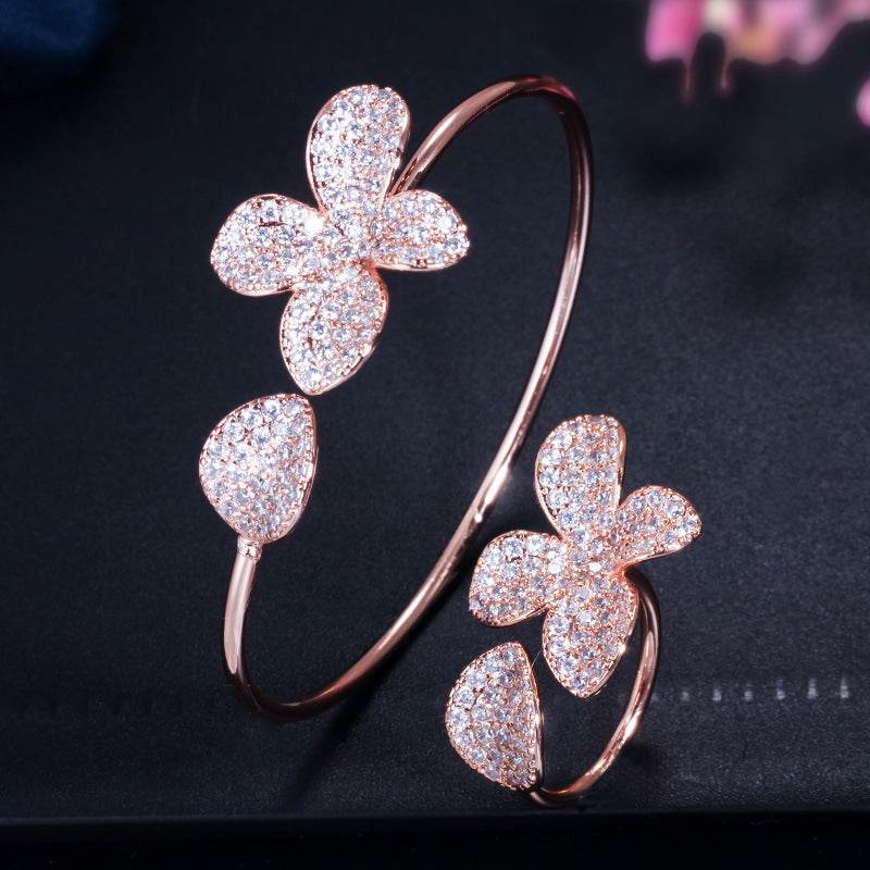 Creative Adjustable Bracelet and Ring Set - Rose Gold & Platinum Styles - Buy Center