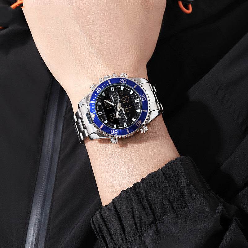 Buycenter Men's Multifunctional Outdoor Watch - Dual Display, Water Resistant - Buy Center