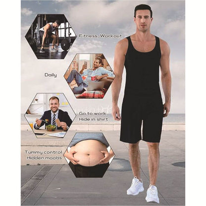 Men's Body Shape Vest - Adjustable Waist Support & Shaping Functionality - Buy Center