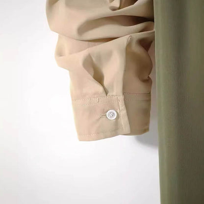 Buycenter Men's Casual Army Green Shirt Pants Suit - Short Sleeve Style - Buy Center