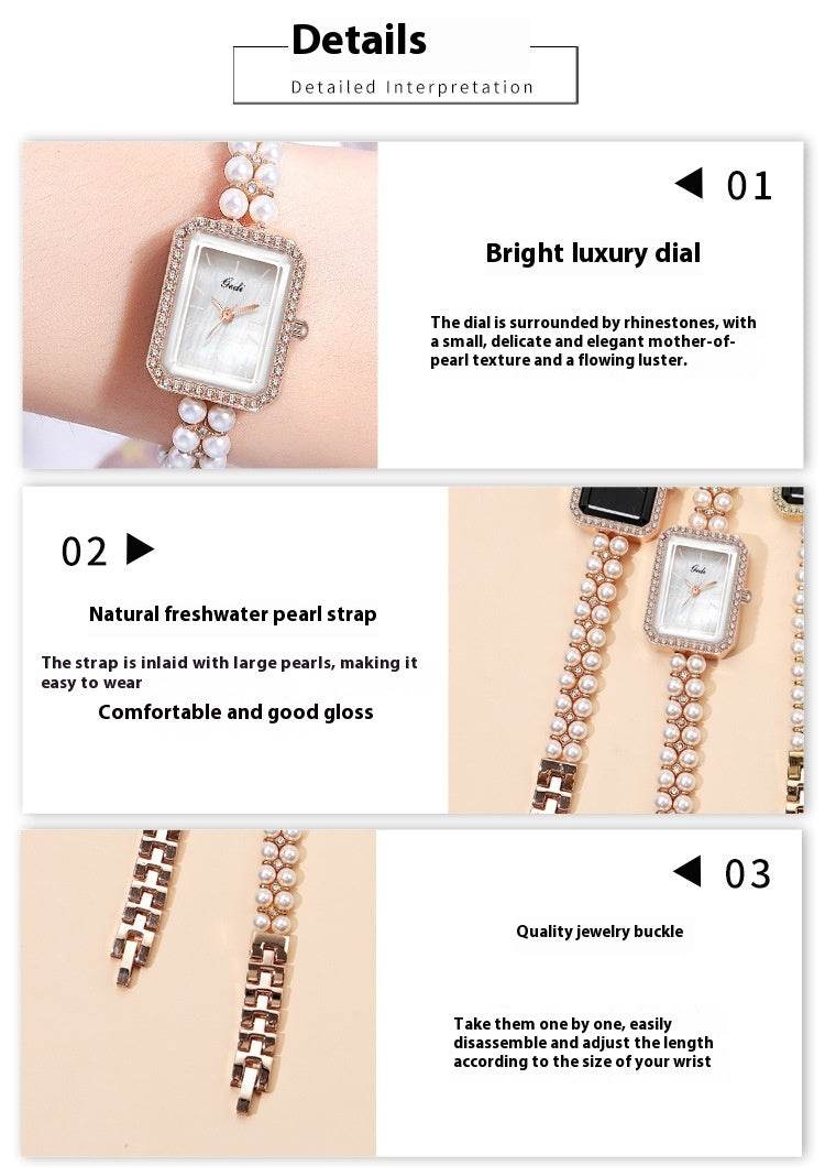 Shell Pearls Women's Quartz Watch - Elegant, Waterproof, Stylish Design - Buy Center