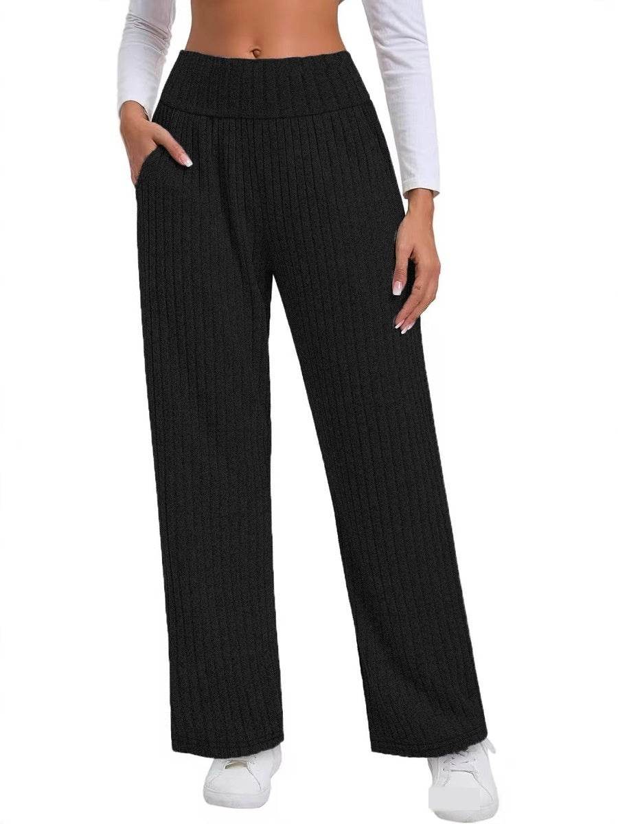 Buycenter Women's Wide Leg Pants - Comfortable Brushed Straight Style - Buy Center