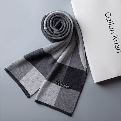 Trendy Warm Knitted Bib Scarf - Premium Wool for Stylish Winter Comfort - Buy Center