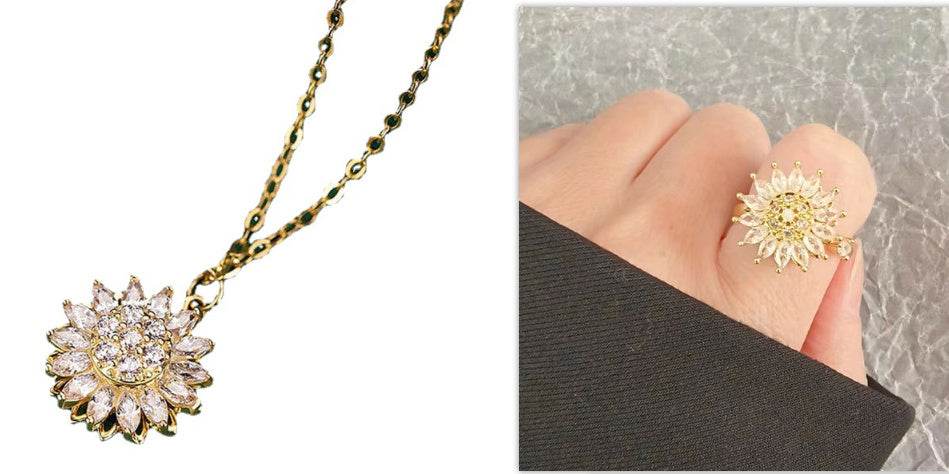 Buy Center S925 Sterling Silver Ring for Women - Adjustable Daisy Design - Buy Center