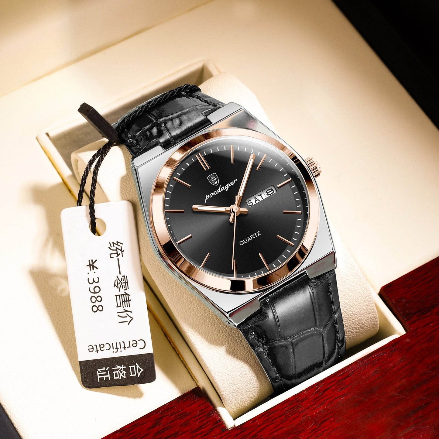 Ultra-Thin Men's Waterproof Quartz Watch - Stylish & Casual Elegance - Buy Center