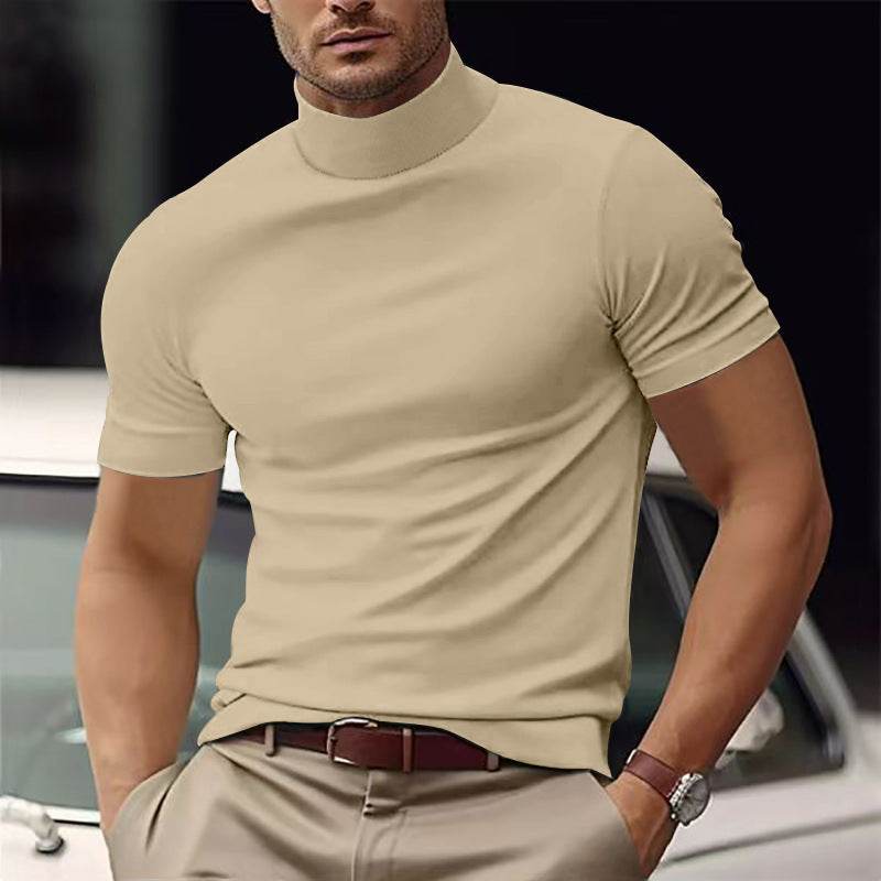 Men's Casual T-Shirt - Slim Fit Solid Color for Spring and Summer - Buy Center