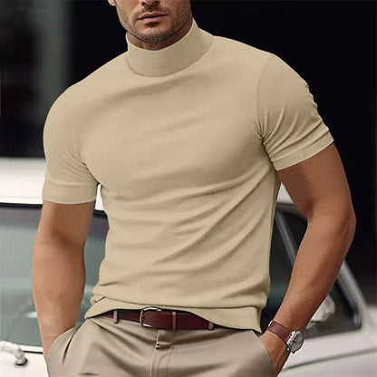 Men's Casual T-Shirt - Slim Fit Solid Color for Spring and Summer - Buy Center