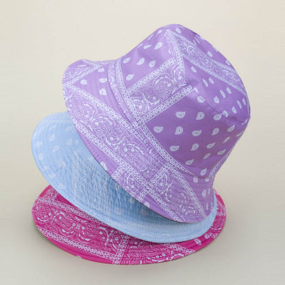 Buycenter Double-Sided Paisley Bucket Hat - Ethnic Style for Sunshade - Buy Center