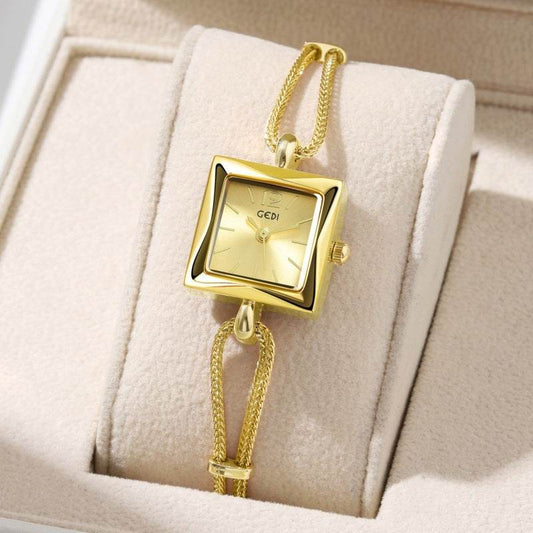 Buy Center Antique Style Square Plate Bracelet Watch - Fashion & Waterproof - Buy Center
