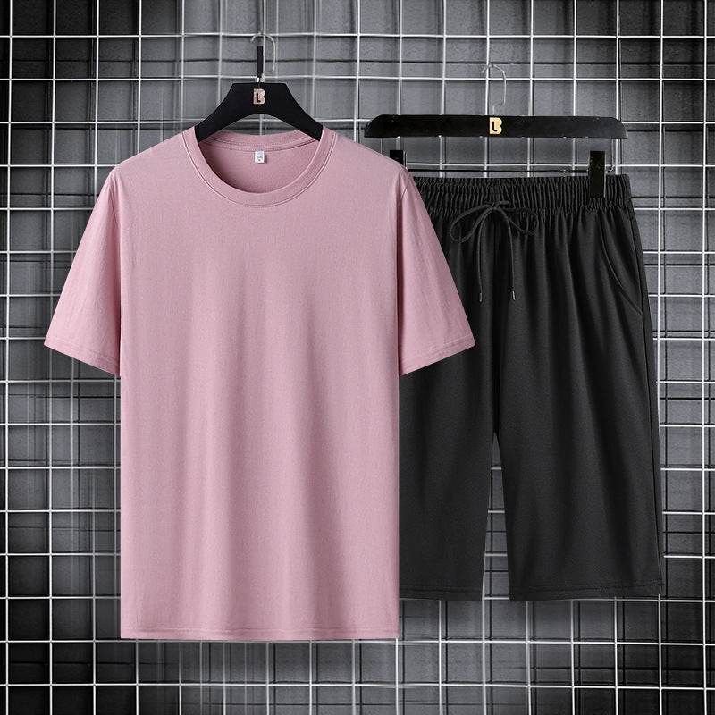 Tide Brand Men's Cotton Pajama Set - Short Sleeve T-Shirt & Shorts - Buy Center