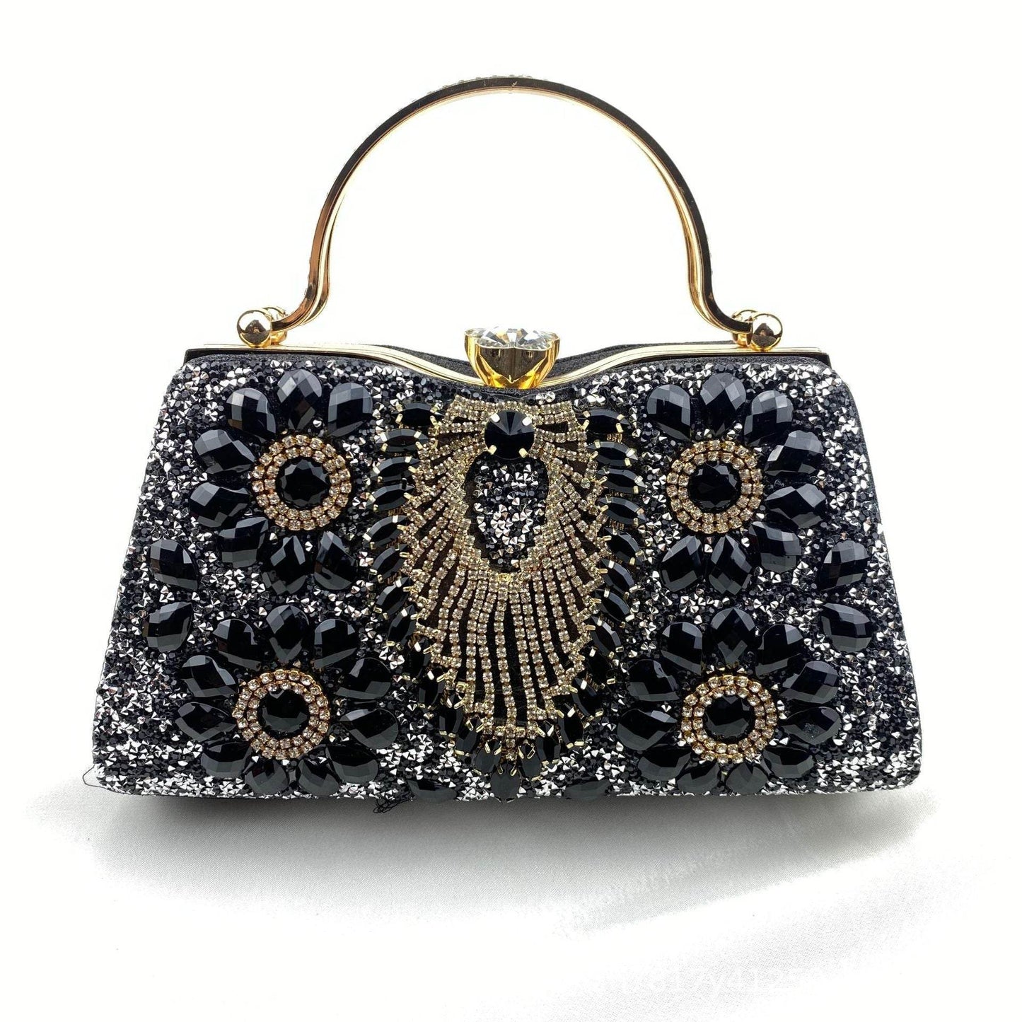 Buycenter Women's Shiny Banquet Clutch - Elegant Square Design in Multiple Colors - Buy Center