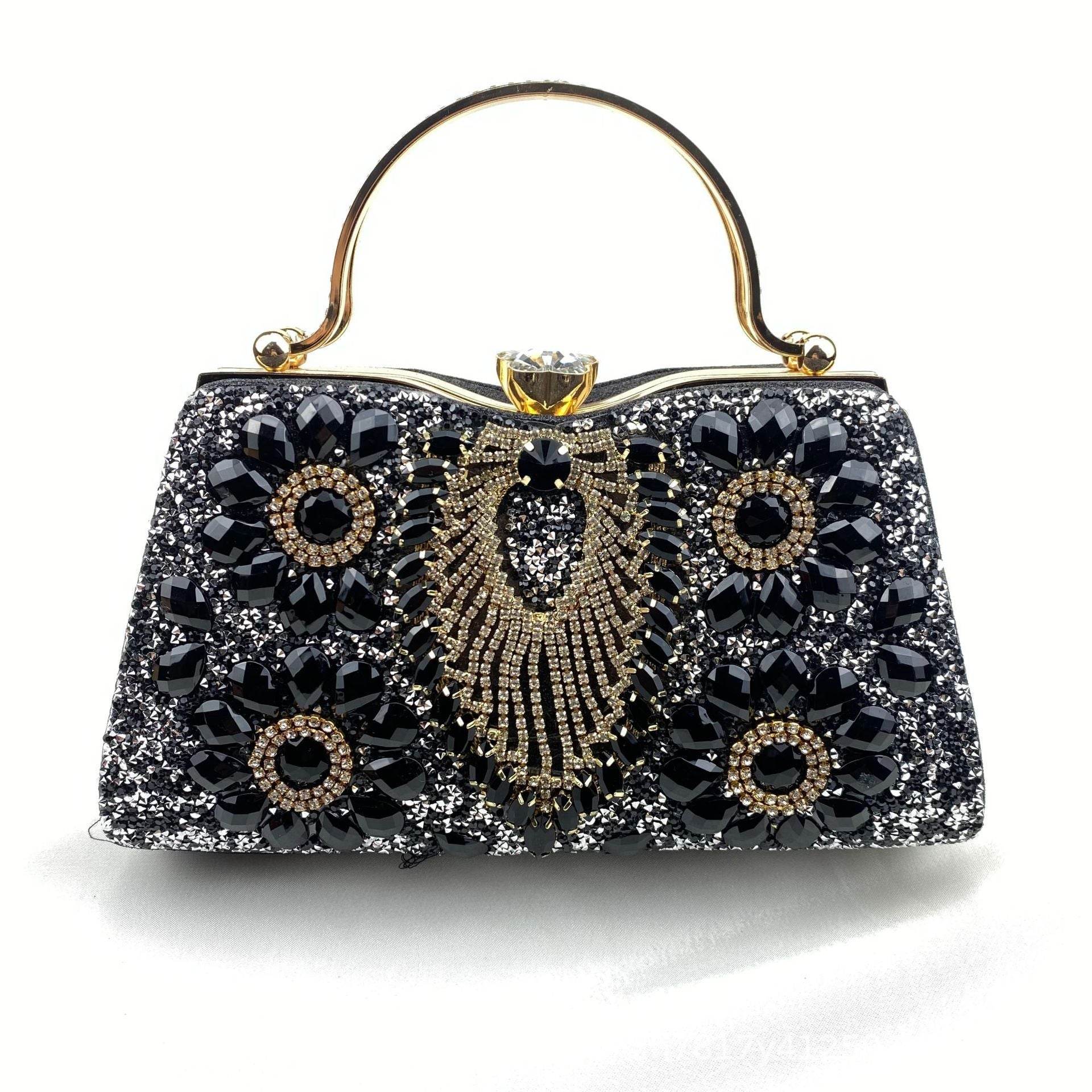 Buycenter Women's Shiny Banquet Clutch - Elegant Square Design in Multiple Colors - Buy Center