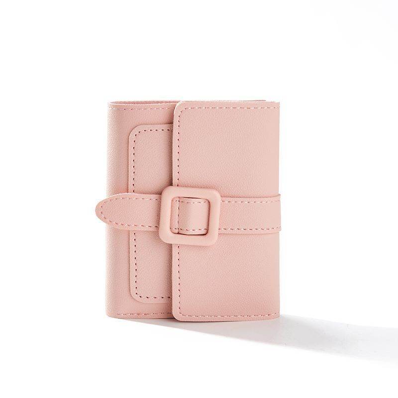 Short Solid Color Women’s Wallet - Lightweight, Waterproof Card Holder - Buy Center