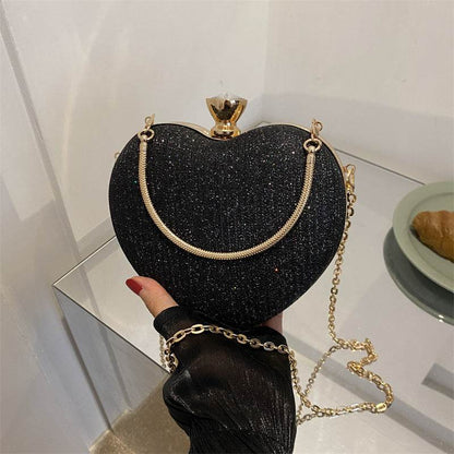 Love Chain Crossbody Handbag - Stylish Sequin Design for Valentine’s Day - Buy Center