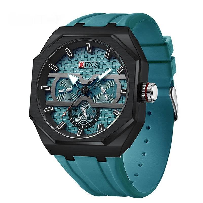Stylish Three Eyes Quartz Watch - Waterproof Men's Sports Accessory 2025 - Buy Center