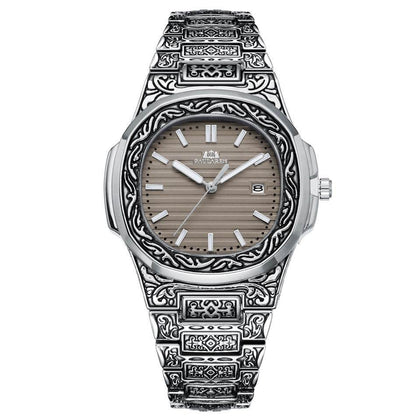 Carved Quartz Parrot Calendar Watch - Glow-in-the-Dark Waterproof Style - Buy Center