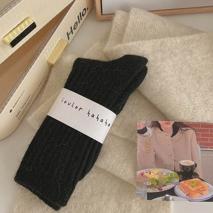 Women's Mid-Calf Fleece-Lined Thermal Socks - Extra Thick Winter Comfort - Buy Center