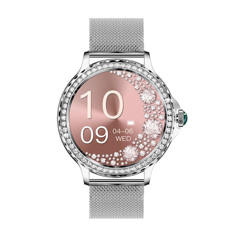Bluetooth Calling Women's Smart Watch - Diamond Design, 1.3" Screen - Buy Center