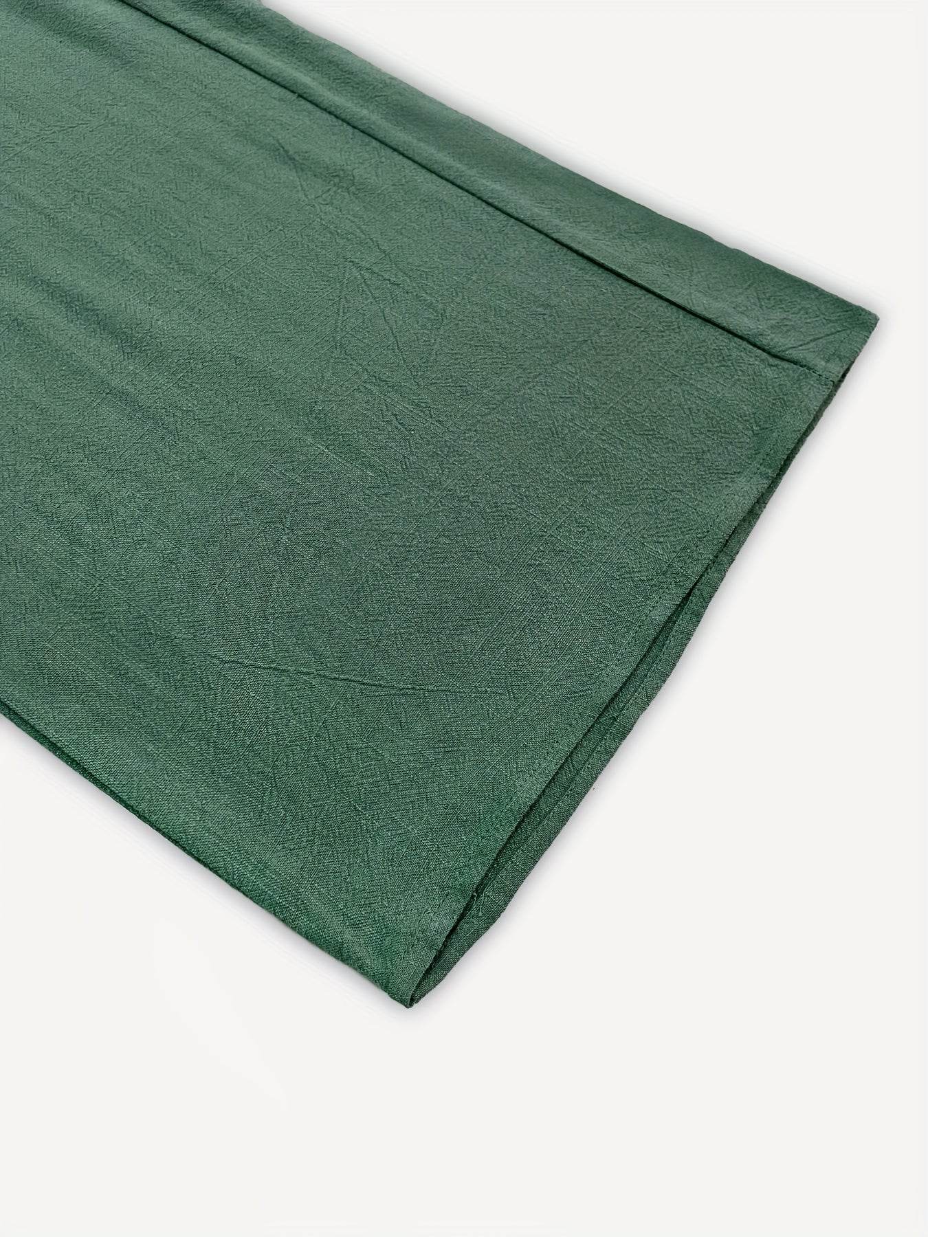 Women’s Linen Wide Leg Pants Set - Loose Fit, Chic Casual Style - Buy Center